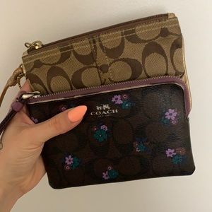 2 coach wristlets . selling both for 15 together!